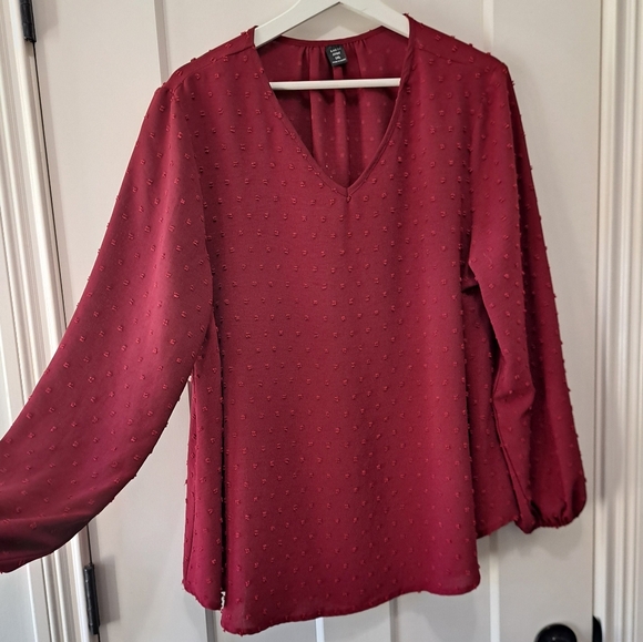 Swiss dot blouse sz 1X - Picture 3 of 5